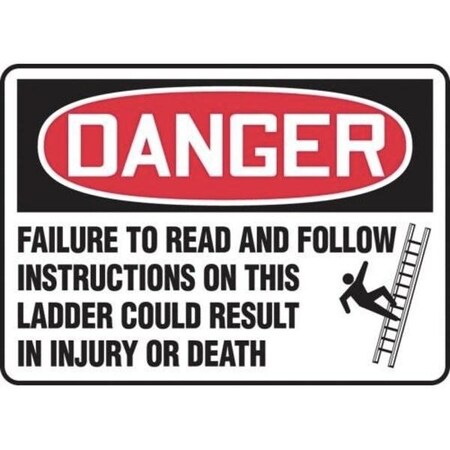 Accuform OSHA DANGER SAFETY SIGN CRANE MCRT145VP MCRT145VP